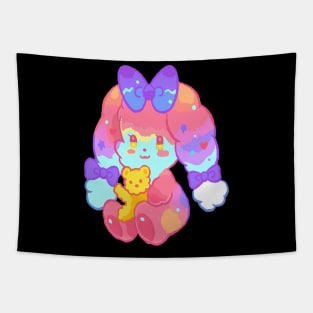 baby girl bunny cute bunny lovers Tapestry