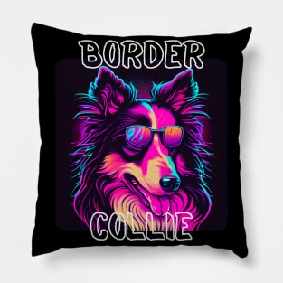 Graffiti Style - Cool Border Collie 1 Pillow