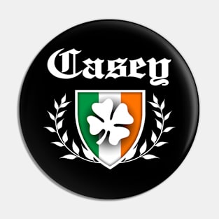 Casey Shamrock Crest Pin