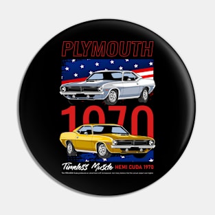 1970 Hemi Cuda Car Pin