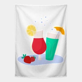 Summer Drinks Tapestry