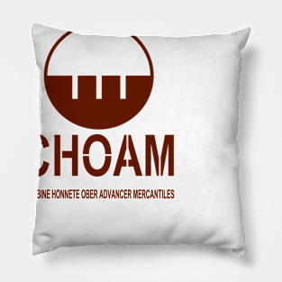 Choam logo brown Pillow