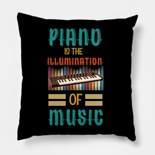 Piano is the Illumination of Music Pillow