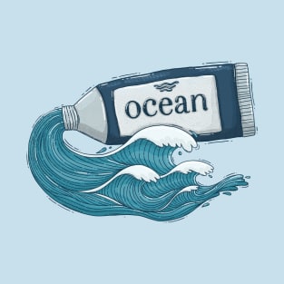 Ocean Paint Tube T-Shirt