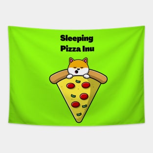 Sleeping Pizza Inu Tapestry