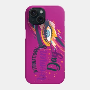 Celebrating Women's Strength international women's day 2024 Phone Case