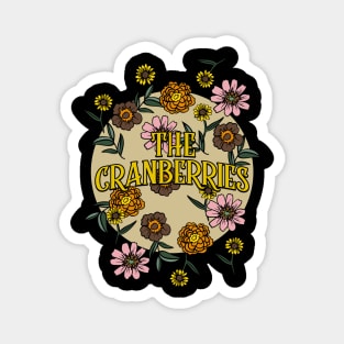 Cranberries Name Personalized Flower Retro Floral 80s 90s Name Style Magnet