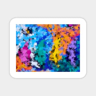 Starry Nights Over MeepNana Festival Cubed Magnet