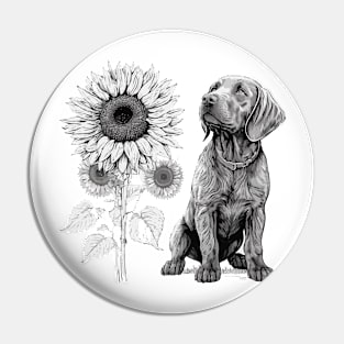 Dog Watercolor Pin