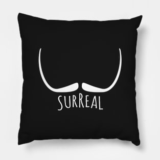 Surreal moustache (Dali) Pillow