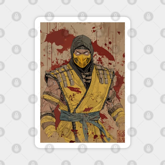 Scorpion Mortal Kombat Magnet by moreirapod