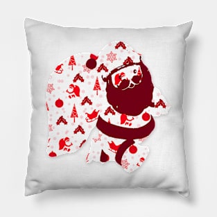 Santas Christmas Pattern Pillow