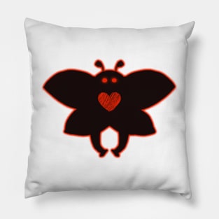 heart mothman my beloved Pillow