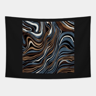 Abstract and Colourful Waves Tapestry