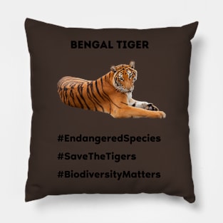 Save the Bengal Tiger! Pillow