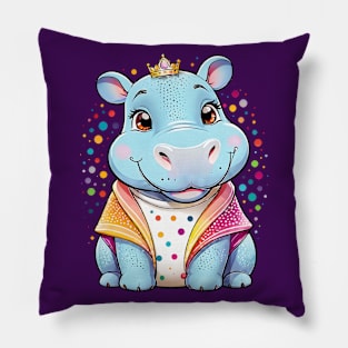 Cute Hippo Pillow