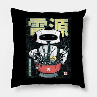 Ramen Noodles Japanese Robot - Power Supply Pillow