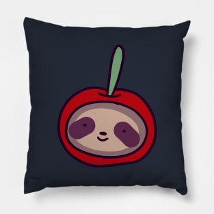 Cherry Sloth Face Pillow