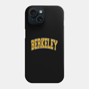 Berkeley California Ca Varsity Amber Text Phone Case