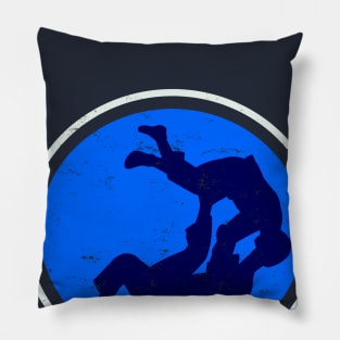 jiu-jitsu jiu jitsu bjj mma blue dot Pillow