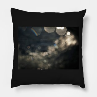 Abstract Splashing Water Bokeh Pillow