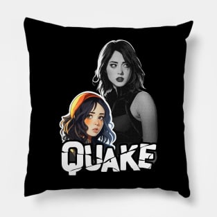 Skye - Daisy Johnson - Quake - white Pillow