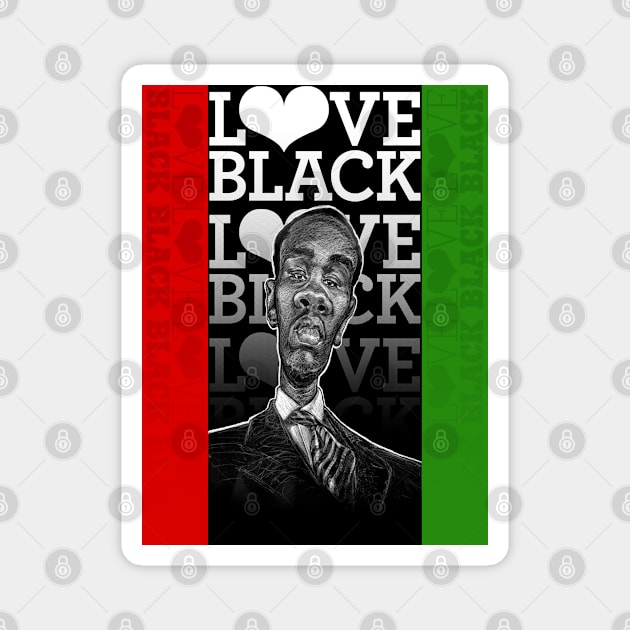 love BLACK, Dutchman RBG Flag Magnet by trenoops