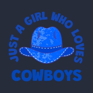 Blue Cowboy Hat Funny Western Quotes T-Shirt