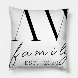 Law Family EST. 2020, Surname, Law Pillow