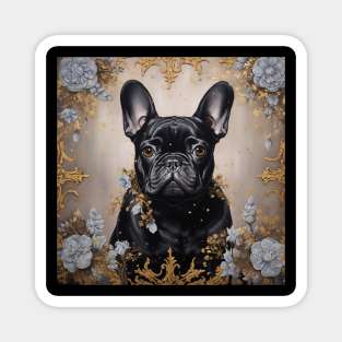 Black Frenchie Magnet