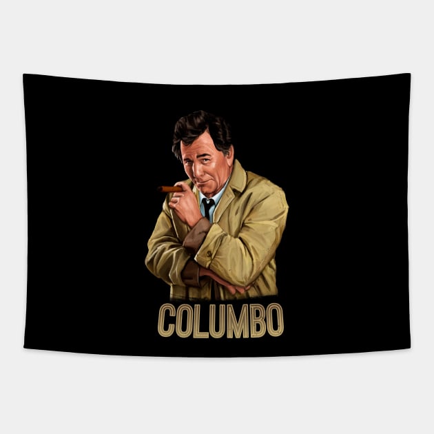 Columbo - TV Shows Tapestry by BLACK RAINBOW