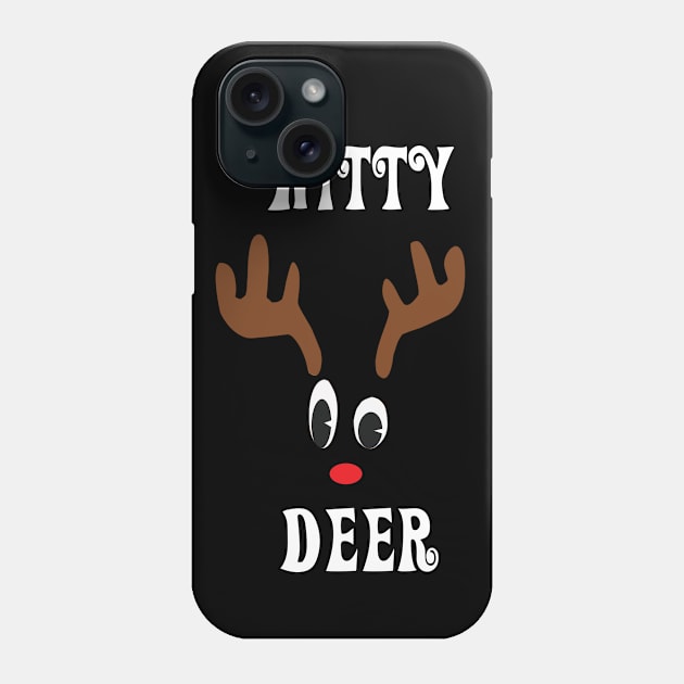 Witty Reindeer Deer Red nosed Christmas Deer Hunting Hobbies Interests Phone Case by familycuteycom