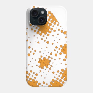 abstract orange star Phone Case