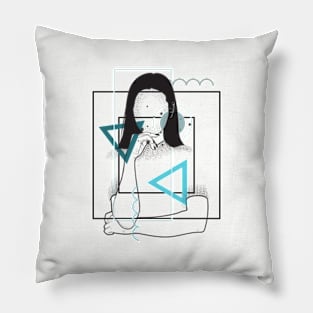 Thinking about You version 3 Pillow