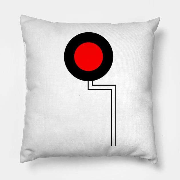 Minimal Record Pillow by TheMinimalist