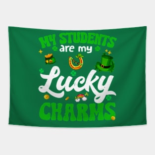 St Patricks Day Teacher My Students Are My Lucky Charm Tapestry