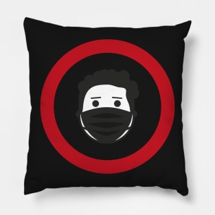 Medical Mask. Coronavirus outbreak logo. Novel coronavirus (COVID-19). Pillow