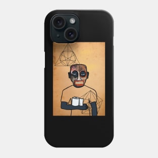 Michael Jordan NFT: MaleMask Art with Street Eyes, Blue Skin, and Exclusive Davinci Background Phone Case