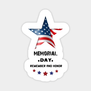 Memorial Day American flag . Happy Memorial Day party Magnet