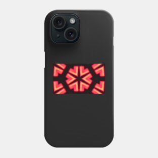 Red Star shape abstract art Phone Case