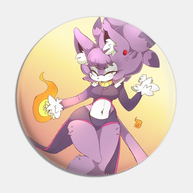 Blaze The Cat Pin by Honowyn