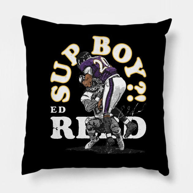 Ed Reed Baltimore Sup Boy Pillow by MASTER_SHAOLIN