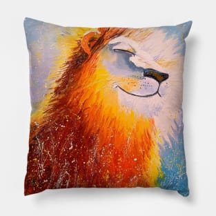 Happy lion Pillow