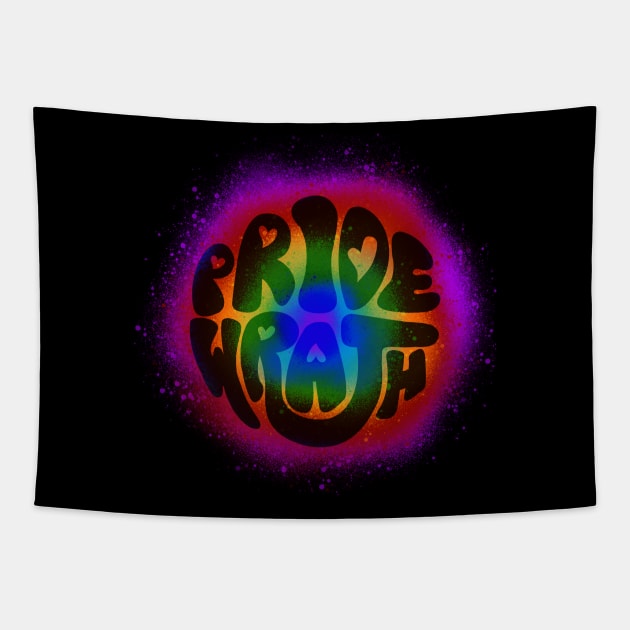 Pride and Wrath (Gay Pride) Tapestry by Labrattish