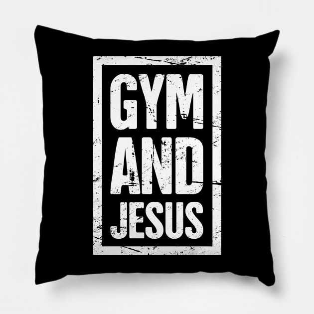 Gym - Gift For Christian Workout Gym Fans Pillow by MeatMan