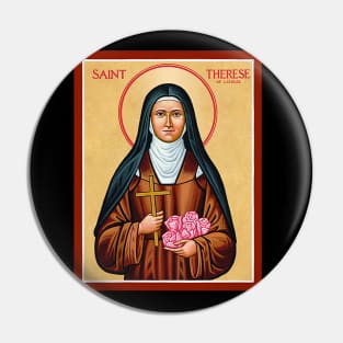 St Therese of Lisieux Little Flower Rose Catholic Saint Pin