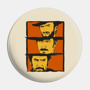 The Good,the Bad and the Ugly art Pin