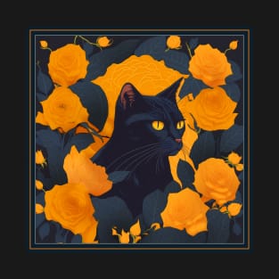 Вombay cat. Style vector (yellow version bombay cat) T-Shirt