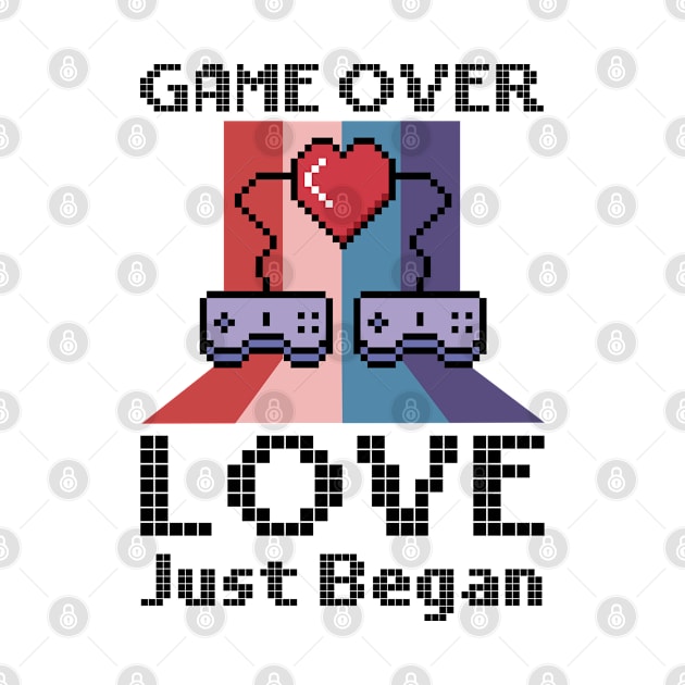 Valentine's Day Gamer Playing Video Game Couples by Tom´s TeeStore