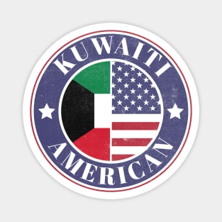 Proud Kuwaiti-American Badge - Kuwait Flag Magnet
